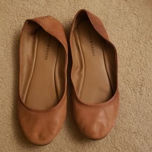Lucky Brand leather flats brown size 12